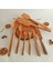 Ahşap Tahta Kaşık, Spatula, Çatal, Bıçak Seti - El Yapımı - Zeytin Ağacı 1