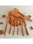 Ahşap Tahta Kaşık, Spatula, Çatal, Bıçak Seti - El Yapımı - Zeytin Ağacı 2