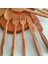 Ahşap Tahta Kaşık, Spatula, Çatal, Bıçak Seti - El Yapımı - Zeytin Ağacı 4