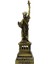 Vintage Metal Usa Özgürlük Heykeli Biblo Antik Bronz 15 cm 5