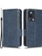 Xiaomi 13 Lite/civi 2 5g Deri Telefon Cüzdan Kılıfı Baskılı Üçgen Desen Standı Akıllı Telefon Kapak Mavisi (Yurt Dışından) 1