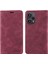 Xiaomi Için Rfıd Engelleme Kabuğu Redmi Not 12 Turbo/poco F5 5g Telefon Cüzdan Kılıf Deri Deri Stand Kapak Kırmızı (Yurt Dışından) 1