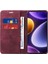 Xiaomi Için Rfıd Engelleme Kabuğu Redmi Not 12 Turbo/poco F5 5g Telefon Cüzdan Kılıf Deri Deri Stand Kapak Kırmızı (Yurt Dışından) 2