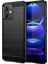 Xiaomi Redmi Için Note 12 5g (Global)/(Hindistan)/(Çin)/poco X5 5g Arka Kabuk, Karbon Fiber Doku Tpu Koruyucu Telefon Kapağı Fırçalanmış Cep Telefonu Kasa-Siyah (Yurt Dışından) 1