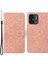 Xiaomi Redmi Için 12C 4g Baskılı Çiçek Telefon Kapağı Cüzdan Deri Koruyucu Telefon Kılıfı Stand Pink (Yurt Dışından) 1