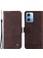 Xiaomi Redmi Için Note 12 5g (Global)/(Hindistan)/(Çin)/poco X5 5g Pu Deri Telefon Kılıfı Baskalı Çizgiler Cilt Touch Stand Cüzdan Folio Cover-Brown (Yurt Dışından) 1