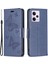 Xiaomi Redmi Için Şok Geçirmez Kılıf Not 12 Pro 5g/not 12 Pro Hız 5g/poco X5 Pro 5g Pu Deri Kapak Kelebek Baskılı Cüzdan Telefon Kılıfı Strap-Dark Mavi (Yurt Dışından) 1