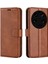 Xiaomi Için 13 Ultra Kare Manyetik Kapatma Buzağı Dokusu Stand Cüzdan Pu Deri Telefon Kahretsin Kahverengi (Yurt Dışından) 1
