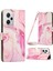 Xiaomi Redmi Için Note 12 Pro 5g/note 12 Pro Speed ​​5g/poco X5 Pro 5g Deri Telefon Stand Kılıfı Mermer Desen Cüzdan Kapağı Omuz Kayışı Golü Altın (Yurt Dışından) 1