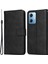 Xiaomi Redmi Için Note 12 5g (Global)/(Hindistan)/(Çin)/poco X5 5g Pu Deri Buzağı Dokusu Telefon Kapağı Folio Flip Cüzdan Stand Telefon Kılıfı Kayış-Black (Yurt Dışından) 1