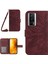 HT04 Cüzdan Flip Kapak Xiaomi Için Poco F5 Pro 5g/redmi K60 5G/K60 Pro 5g, Pu Deri Standı Ayçiçeği Deseni Omuz Askısı Kırmızıyla Baskılı Telefon Kılıfı (Yurt Dışından) 1