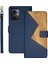 Xiaomi Redmi Için Note 12 5g (Global)/(Hindistan)/poco X5 5g Ekleme Pu Deri+Tpu Kasa Kart Tutucu Stand Telefon Kapağı El Kayış Mavisi (Yurt Dışından) 1