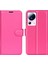 4U Sky Xiaomi Için Pu Deri Kabuk 13 Lite/civi 2 5g Litchi Doku Telefon Kılıfı Cüzdan Stand Flip Cover-Rose (Yurt Dışından) 1