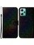 Xiaomi Poco Için Anti Drop Pu Deri Telefon Kılıfı Poco X5 5g/redmı Not 12 5g (Global)/(Hindistan)/(Çin), Göz Kamaştırıcı Çiçek Deseni Kapak Black (Yurt Dışından) 1
