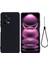 Xiaomi Redmi Için Note 12 Pro 5g Pu Deri Stand Cüzdan Kapağı Sıvı Sıvı Silikon Damla Damla Dikkatli Korsa Şok Geçirmez Cep Telefonu Koruyucu Kapak, Kayış-Siyah ile (Yurt Dışından) 1