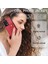 Xiaomi Redmi Için Note 12 Pro 5g Kickstand Pu Deri Kaplamalı Tpu Kasa Çift Düğme Kart Yuvaları Telefon Kapağı Araba Montajı Metal Kırmızı (Yurt Dışından) 4