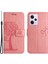 Xiaomi Redmi Için Anti-Drop Telefon Kılıfı Not 12 5g (Global)/(Hindistan)/(Çin)/poco X5 5g Pu Deri Koruyucu Telefon Kapak Standı Baskalı Baykuş Ağacı Desen-Pink ile (Yurt Dışından) 1