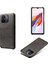 Xiaomi Redmi Için 12C 4g Buzağı Dokusu Telefon Kılıfı Deri Kaplamalı Pc Şok Geçirmez Kapak Black (Yurt Dışından) 2