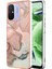Xiaomi Redmi Için 12C 4G/11A 4g Telefon Kılıfı 2.0mm Elektrapan Imd Mermer Desen Tpu Kapak Pembe (Yurt Dışından) 1