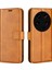 Xiaomi Için 13 Ultra Kare Manyetik Kapatma Buzağı Doku Standı Cüzdan Pu Deri Telefon Kılıfı Sarı (Yurt Dışından) 1