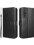 Xiaomi Için Deri Telefon Kılıfı Poco F5 Pro 5g/redmi K60 Pro 5G/K60 5G/K60 Şampiyon Edition Çılgın At Doku Doku Stand Cüzdan Cep Telefonu Kapak Strap-Black (Yurt Dışından) 1