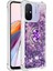 Xiaomi Redmi Için 12C 4G/11A 4g Glitter Case Ring Sıvı Tpu Telefon Kapak-Dark Mor/kalpler (Yurt Dışından) 3