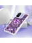 Xiaomi Redmi Için 12C 4G/11A 4g Glitter Case Ring Sıvı Tpu Telefon Kapak-Dark Mor/kalpler (Yurt Dışından) 5