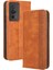 Xiaomi Poco F5 Pro 5g/redmi K60 Pro 5G/K60 5G/K60 Şampiyon Edition Retro Doku Standı Pu Deri Telefon Cüzdanı Kapak-Kahverengi (Yurt Dışından) 1
