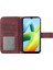Xiaomi Için Redmi A1+ 4g/a2+ 4g/poco C50 4g HT04 Ayçiçeği Baskılı Pu Deri Stand Kılıf Cilt Touch Manyetik Toka Telefon Damla Geçirmez Cüzdan Kapağı Omuz Kayışı-Koşu Kırmızısı (Yurt Dışından) 5