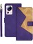 Xiaomi 13 Lite/civi 2 5g Stand Telefon Kılıfı Renk Ekleme Kartı Tutucu Deri Telefon Kapağı Strap-Purple ile (Yurt Dışından) 1
