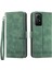 Dierfeng Df-03 Xiaomi Redmi Note 12S 4g Deri Cüzdan Stand Telefon Kılıf Hatları Baskılı Telefon Kapak Yeşil (Yurt Dışından) 1