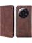 Xiaomi Için Pu Deri Telefon Kapağı 13 Ultra Cilt Touch Hissed Hissetme Kart Yuvası-Dark Brown ile Flip Telefon Kılıfı (Yurt Dışından) 1