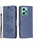 Xiaomi Redmi Için Pu Deri Kılıf Not 12 5g (Global)/(Hindistan)/(Çin)/poco X5 5g Cüzdan Telefon Kapağı Kelebek Baskılı Telefon Kılıfı Strap-Dark Mavi (Yurt Dışından) 1