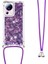 Xiaomi 13 Lite/civi 2 5g Için Sıvı Bling Kılıfı, Şok Geçirmez Yumuşak Tpu Telefon Kapağı Lanyard-Dark Mor/kalpler (Yurt Dışından) 1