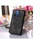 Xiaomi Redmi Için Deri Telefon Kılıfı 12C 4G/11A 4g/poco C55 4g, Cüzdan Kelebek Çiçek Stand El Strap-Black ile Flip Telefon Kapağı (Yurt Dışından) 5