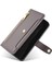 Xiaomi 13 Ultra Anti-Colision Pu Deri+Tpu Telefon Kapak Stand Cüzdan Kılıfı Zipper Cep-Grey (Yurt Dışından) 3