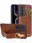 Bilek Bant Kickstand Telefon Kapağı Xiaomi Poco F5 Pro 5g/redmi K60 Pro 5G/K60 5g, Deri Kaplamalı Pc+Tpu Boyun Kayış-Kahverengi (Yurt Dışından) 1