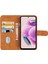 Xiaomi Için Redmi Note 12S 4g Cüzdan Stand Telefon Deri Kılıf Buzağı Doku Telefon Kapağı Kayış-Brown (Yurt Dışından) 3