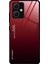 Xiaomi Redmi Için Note 12 5g (Hindistan) / Poco X5 5g Gradyan Renk Anti-Damla Telefon Kasası Temperlenmiş Cam Sert Pc Yumuşak Tpu Çizik Dirençli Arka Kapak-Kırmızı / Siyah (Yurt Dışından) 1
