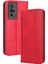Xiaomi Poco F5 Pro 5g/redmi K60 Pro 5G/K60 5G/K60 Şampiyon Edition Retro Doku Standı Pu Deri Telefon Cüzdanı Kapak-Kırmızı (Yurt Dışından) 1