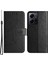 Xiaomi Için Redmi Note 12 4g Deri Telefon Kılıfı Baskılı Kelebek Çiçek Manyetik Tutucu Flip Stand Cüzdan Kapak Black (Yurt Dışından) 1