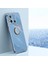 Xiaomi Için Xinli Redmi 12C 4g Yüzük Kickstand Telefon Koruyucu Kılıf Elektrapan Altın Kenar Tpu Arka Kapak Mavisi (Yurt Dışından) 5