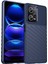 Xiaomi Redmi Için Anti-Fall Arka Kabuk Not 12 Pro 5g/not 12 Pro Speed ​​5g/poco X5 Pro 5g Thunder Serisi Kalınlaştırılmış Tpu Telefon Kılıfı Twill Doku Telefon Kapak Mavisi (Yurt Dışından) 1