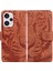 Xiaomi Için Redmi Note 12 Turbo/poco F5 5g Telefon Kılıfı Cüzdan Stand Baskılı Tiger Pu Deri Kapak Kahverengi (Yurt Dışından) 1