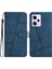 Xiaomi Redmi Için Note 12 Pro 5g/note 12 Pro Speed ​​5g/poco X5 Pro 5g Baskılı Hat Pu Deri Deri Dokunlu Cüzdan Stand Telefon Kapak Mavisi (Yurt Dışından) 1