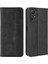 Xiaomi Redmi Için Manyetik Kapanış Deri Kılıfı Not 12S 4g, Stand Cüzdan Retro Telefon Kapak Black (Yurt Dışından) 1