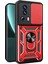 Xiaomi 13 Lite/civi 2 5g Kickstand Pc+Tpu Telefon Kılıfı Slayt Kamera Lens Koruma Telefon Kapak-Kırmızı (Yurt Dışından) 1