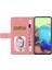 Xiaomi Için HT01 Redmı Not 12S 4g Pu Deri Kılıf Cüzdanı Y Şeklinde Hat Taşıma Telefon Stand Kapak Pembe (Yurt Dışından) 5