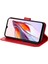 Xiaomi Redmi Için 12C 4G/11A 4g Telefon Kapağı Çiçek Baskı Deri Stand Cüzdan Kılıfı Strap-Red ile (Yurt Dışından) 3