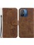 Xiaomi Için Deri Telefon Kasası Redmi 12C 4g Stand Cüzdan Tiger Deseni Baskılı Kapak-Kahverengi (Yurt Dışından) 1